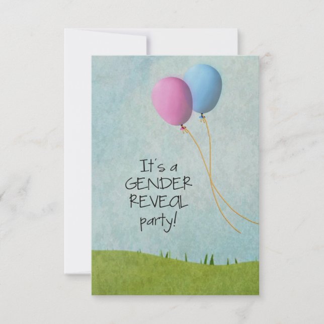 Invitations de la Fête de la Révélation de genre - (Devant)