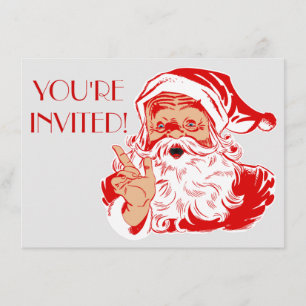 Invitations de la fête de Noël 2016 du père noël