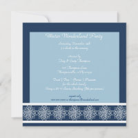 Invitations de la fête de Snow Wonderland