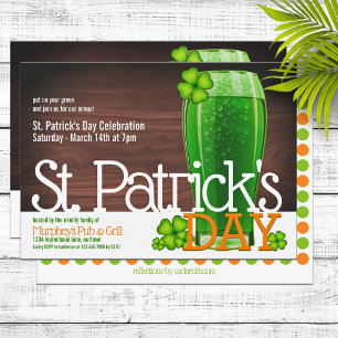 Invitations de la fête de St. Patricks