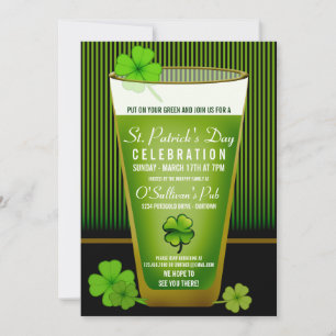 Invitations de la fête de St. Patricks