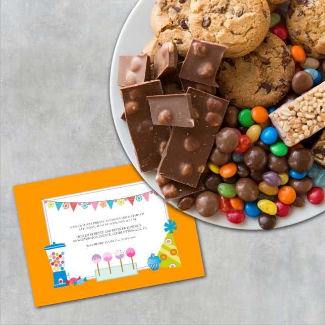 Invitations de la fête des Anniversaires de enfant (Créateur téléchargé)