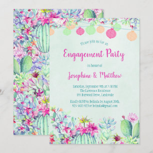 Invitations de la Fête des Lanternes de Cactus