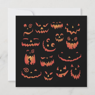 Invitations de la fête d'Halloween du citrouille