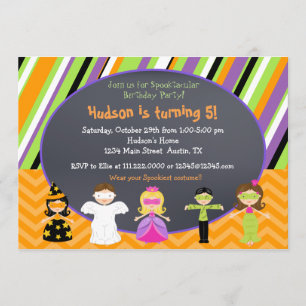 Invitations de la fête du costume d'Halloween