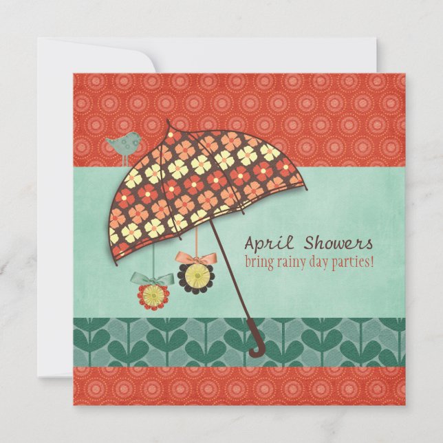 Invitations de la fête du Jour de la pluie (Devant)