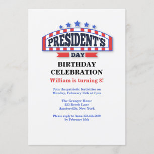 Invitations de la fête du jour du président
