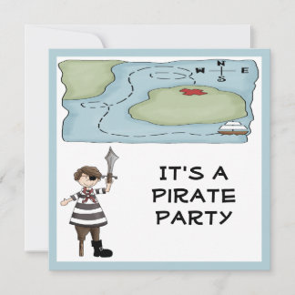 Invitations de la fête pirate