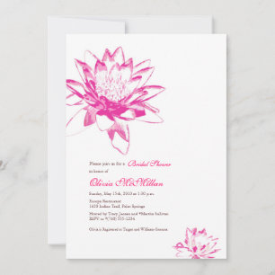Invitations de la Lily de l'eau