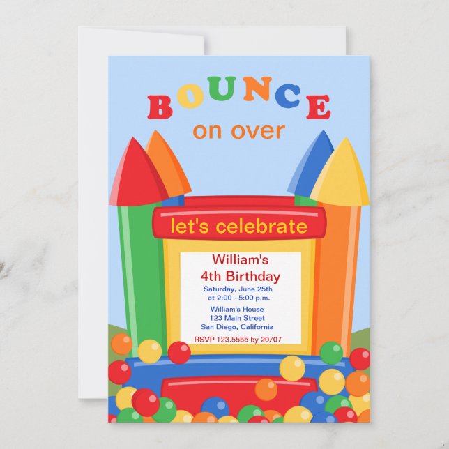 Invitations de la Maison Bounce (Devant)