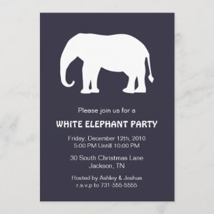 Invitations de la Navy White Elephant Holiday Part
