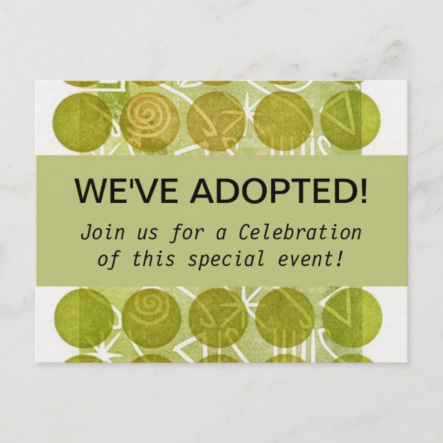 Invitations de la partie ADOPTION (Devant)