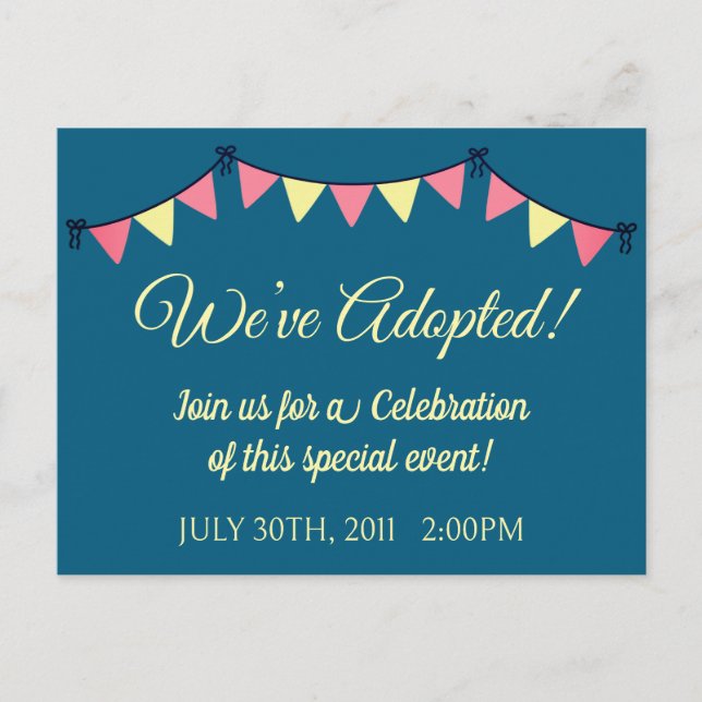 Invitations de la partie ADOPTION (Devant)