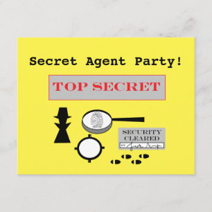Invitations de la partie "agent secret/espion"