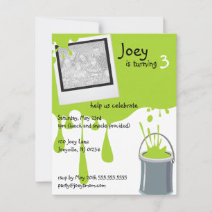 Invitations de la partie Anniversaire de enfant Gr