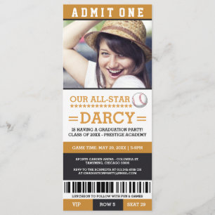 Invitations de la partie de baseball