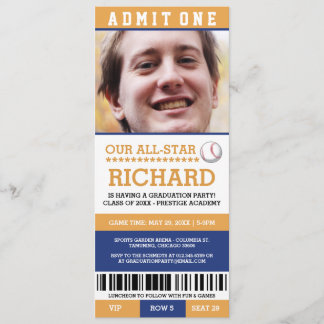 Invitations de la partie de baseball