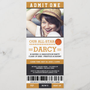 Invitations de la partie de basket-ball