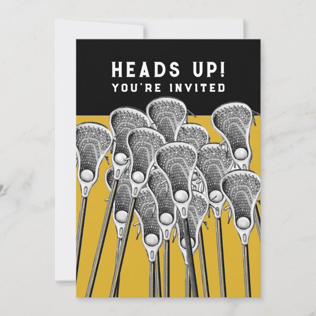 Invitations de la partie de crosse (Devant)