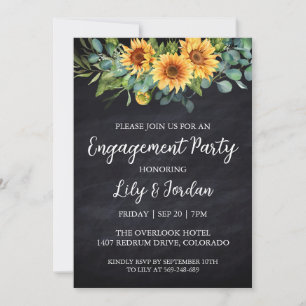 Invitations de la partie de fiançailles d'Eucalypt
