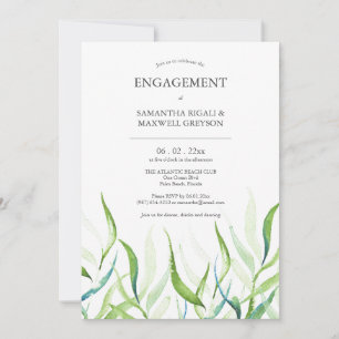 Invitations de la partie de l'engagement de l'aqua