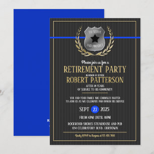 Invitations de la partie de retraite de l'agent de