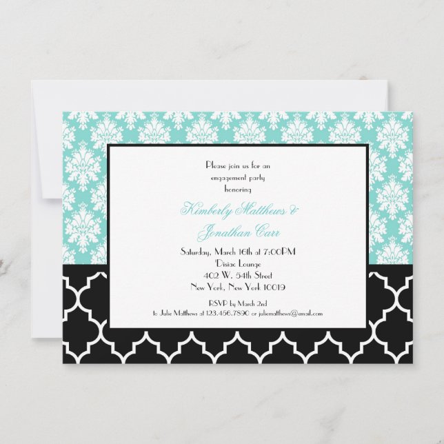 Invitations de la partie d'engagement (Devant)