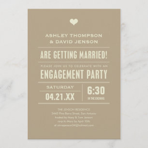 Invitations de la partie d'engagement
