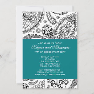 Invitations de la partie d'engagement de Paisley T