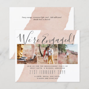 Invitations de la partie d'engagement de PHOTO con