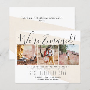 Invitations de la partie d'engagement de PHOTO con