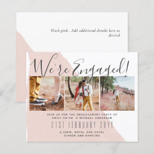 Invitations de la partie d'engagement de PHOTO con