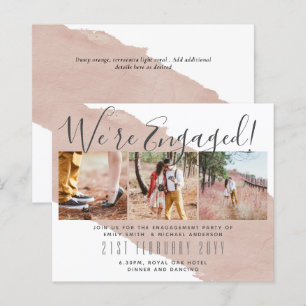 Invitations de la partie d'engagement de PHOTO con