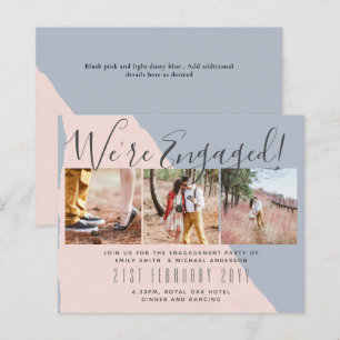 Invitations de la partie d'engagement de PHOTO con
