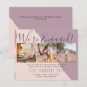 Invitations de la partie d'engagement de PHOTO con