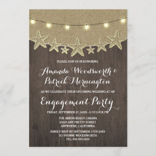 Invitations de la partie d'engagement de Starfish 
