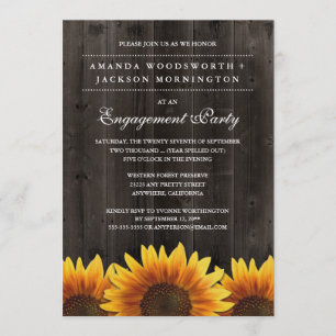 Invitations de la partie d'engagement de tournesol