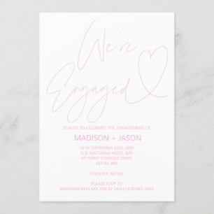 Invitations de la partie d'engagement moderne Blus