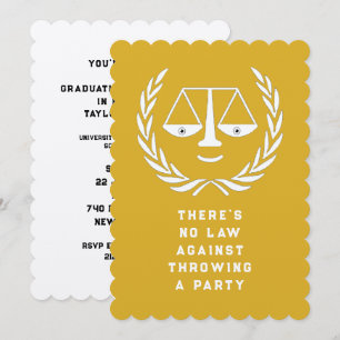 Invitations de la partie des diplômés de l'école d
