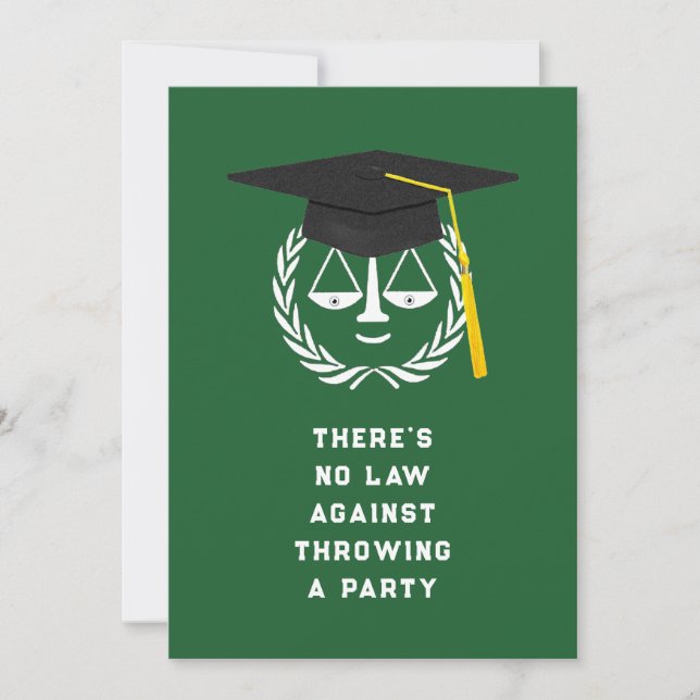 Invitations de la partie des diplômés de l'école d (Devant)