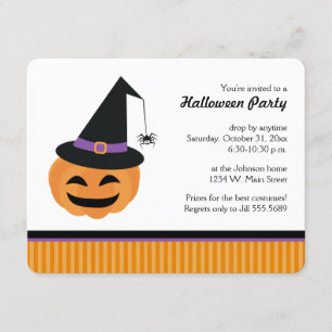 Invitations de la partie d'Halloween de Jack-o'-la