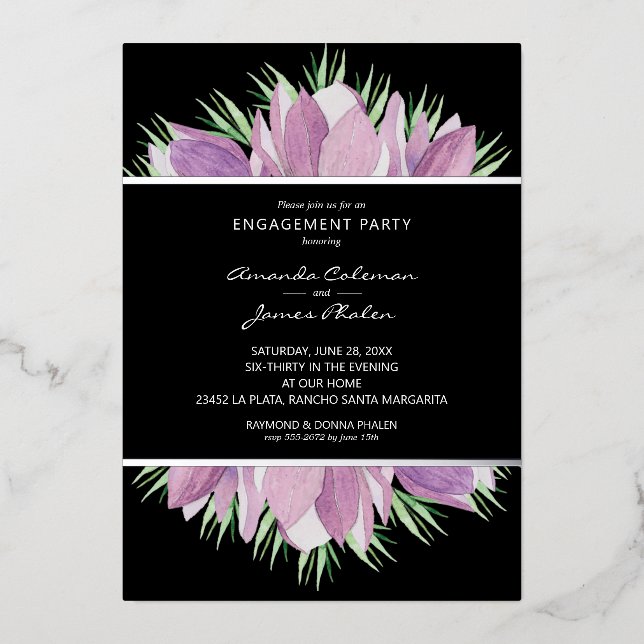 Invitations de la partie Engagement pour l'aquarel (Recto)