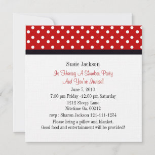 Invitations de la partie Ladybug