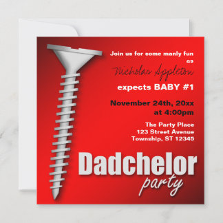 Invitations de la partie Red Dadchelor
