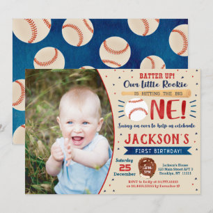 Invitations de la première fête d'anniversaire du 