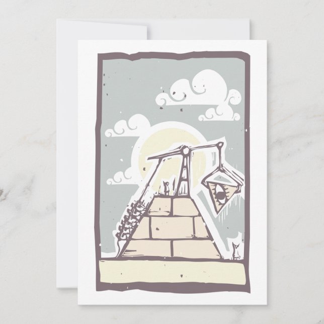 Invitations de la pyramide maçonnique (Devant)