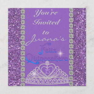 INVITATIONS DE LA Quincéenne DES CRISTAUX PURPLE