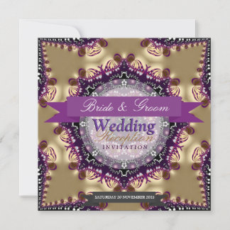 Invitations de la réception de mariage d'or Star R