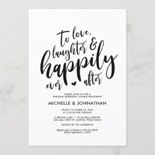 Invitations de la répétition de mariage parfait et