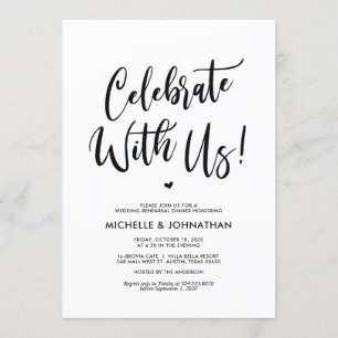 Invitations de la répétition de mariage parfaite e